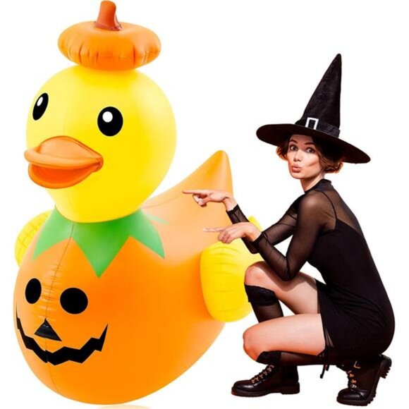 4 Feet Giant Inflatable Halloween Duck Huge Halloween Large...